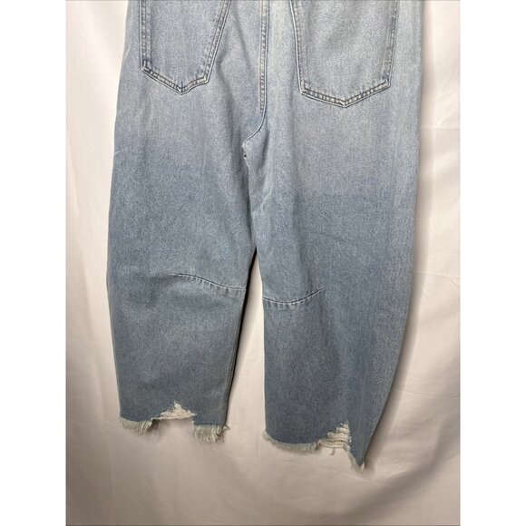 Citizens of Humanity Horseshoe Jeans 31 SAVAHN Light Blue NWT Barrel Frayed New - Picture 11 of 14